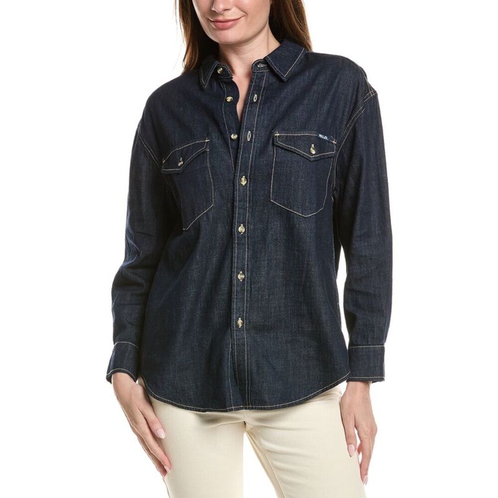 Rolla's Womens  Classic Denim Shirt, Blue